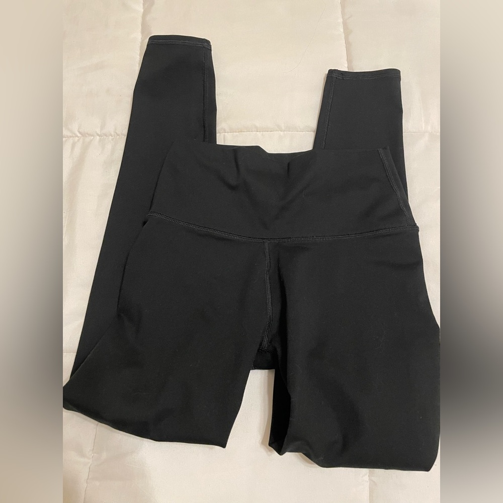 Aerie black skinny leggings comfy compression high rise